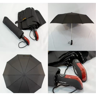 Зонт мужской полный автомат на 10 карбоновых спиц "антиветер", 458A Венгрия