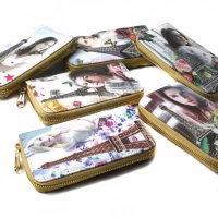 Кошелёк женский 2,5*9,5*13,5 см, одна змейка (+ внутри) (23523)