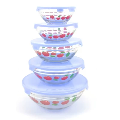 Набор емкостей для хранения (5 Шт) Стекло 0122 G Набор емкостей для хранения (5 Шт) Стекло 0122 G