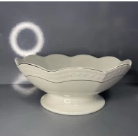 Фруктовница - конфетница "Снежная королева" Фарфор (23см)