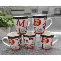 Керамическая чашка (350мл) в ассортименте