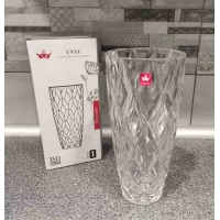 Стеклянная ваза (30см) под хрусталь  в подарочной упаковке