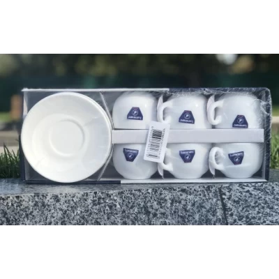 Кофейный набор из стеклокерамики 6 чашек (90мл)+6 блюдец, Luminarc Essence