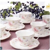 Кофейный сервиз 12 предметов Лаура 6 чашек (120мл)+6 блюдец