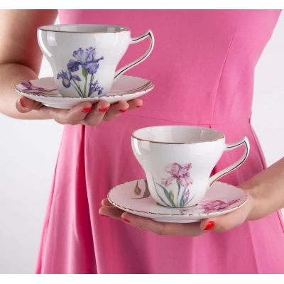 Чайный набор  Ирисы, 2 предмета (220мл) производство Lefard