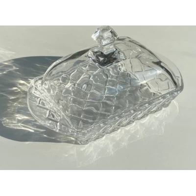 Стеклянная маслёнка 