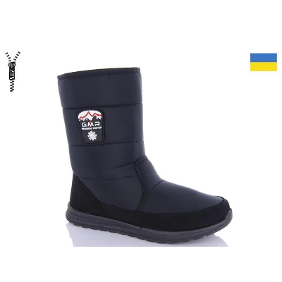 Дутики мужские ABA black, зима, 4235