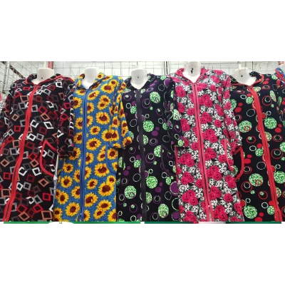 Женский халат на молнии велсофт, р. 46-62