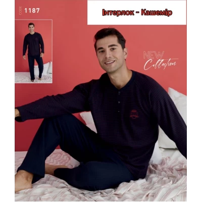 Пижама мужская тёплая интерлок-кашемир, размеры 48-58. Турция Пижама мужская тёплая интерлок-кашемир, размеры 48-58. Турция