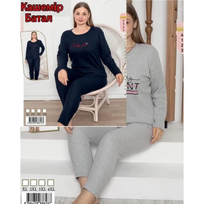 Пижама интерлок-кашемир. Размер XL-4XL (50-56), расцветки в ассорт. Турция