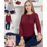 Пижама интерлок-кашемир. Размер M-2XL (46-52), расцветки в ассорт. Турция