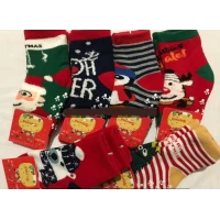 Детские махровые новогодние носки для детей 6-12, 12-18 месяцев