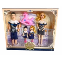 Набор Кукол Семья с аксессуарами (39*33см), 10046