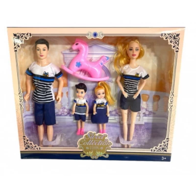 Набор Кукол Семья с аксессуарами (39*33см), 10046