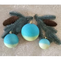 Новогодний шар в блестках "Патриотичный" Ø60мм