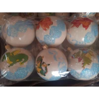 Новогодний шар в блестках  Ø100мм "Год Дракона 2024"