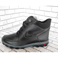 Ботинки мужские на меху Б7, р-р 40-45, шнурок - замок