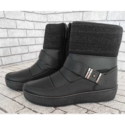 Дутики женские Р473 черный, р-р 37-42