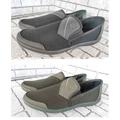 Кроссовки мужские сетка р41-45, М81 (черные, хаки) Кроссовки мужские сетка р41-45, М81 (черные, хаки)