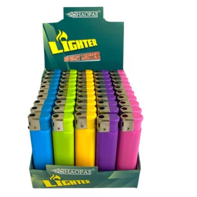 Зажигалка №НР-127F flame цветная резиновая (упк. 50 шт. ) Зажигалка №НР-127F flame цветная резиновая (упк. 50 шт. )
