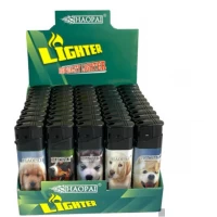 Зажигалка №НР-169LW пьеза с фонариком рисунок "Щенки" упк. 50 шт.