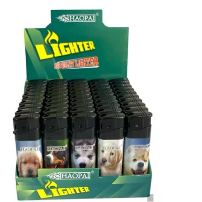 Зажигалка №НР-169LW пьеза с фонариком рисунок "Щенки" упк. 50 шт. Зажигалка №НР-169LW пьеза с фонариком рисунок "Щенки" упк. 50 шт.