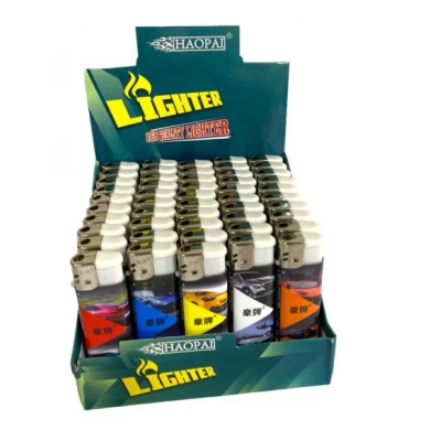 Зажигалка №НР-808 пьеза рисунок "Машины" упк. 50 шт. Зажигалка №НР-808 пьеза рисунок "Машины" упк. 50 шт.