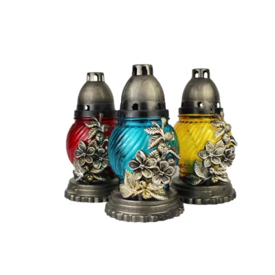 ЛАМПАДКА СТЕКЛЯННАЯ НА 24 ЧАСА "ЦВЕТ"