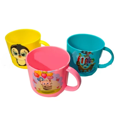 ЧАШКА ПЛАСТИКОВАЯ С ДЕКОРОМ 0,37Л