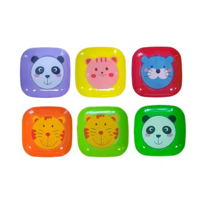 ТАРЕЛКА ПЛАСТИКОВАЯ ПЛОСКАЯ КВАДРАТНАЯ С ДЕКОРОМ (235x235x30мм) ТАРЕЛКА ПЛАСТИКОВАЯ ПЛОСКАЯ КВАДРАТНАЯ С ДЕКОРОМ (235x235x30мм)