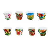 ВЕДРО ПЛАСТИКОВОЕ С ДЕКОРОМ 5,0Л, в ассорт