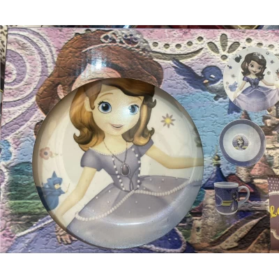 Керамический детский набор 3 предмета Принцессы Керамический детский набор 3 предмета Принцессы