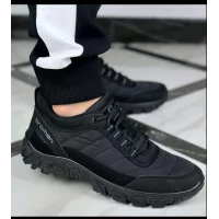 Кроссовки мужские 054 черные, р-р 40-45