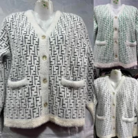 Кофта женская альпака, размер универс. 48-54 микс, 62211