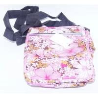 Сумка на плечо тканевая, с ручкой 138 см, 4 цв, 4 карм (5*15,5*19)см,  11672