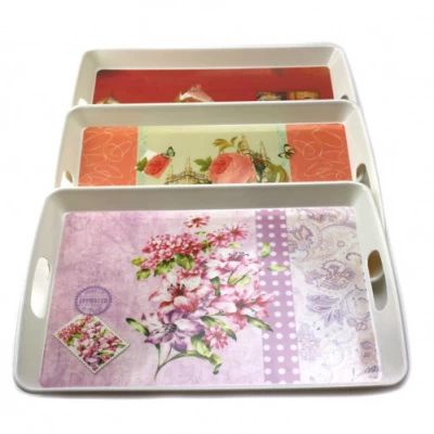 Поднос с ручками 2,8 * 27 * 38,2 см, 22125