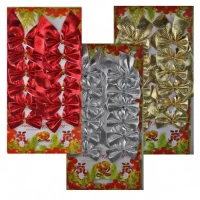 Новогодний декор Бантики (уп. 12шт) 26267