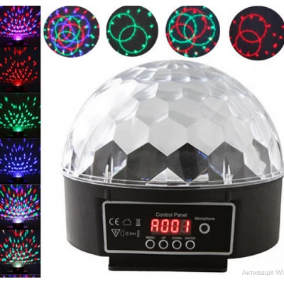 Музыкальный проэктор от сети с пультом управления и Bluetooth, 26440