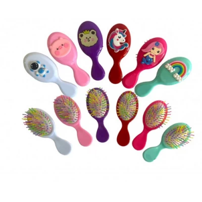 Расческа детская с фигурами, 6 цв, 6 видов, 11039