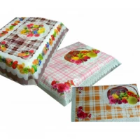 Скатерть ПВХ силик. прозр. с рис. узор. 10 видов (60*100) см, 17577