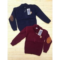 Вязаная кофта на молнии для мальчиков 5/10 лет; Турция