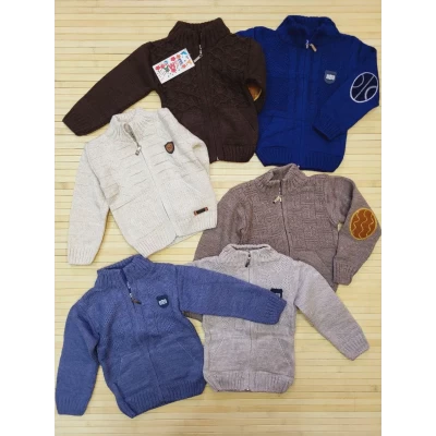 Кофта вязаная на молнии для мальчиков 1-3 года. Турция.