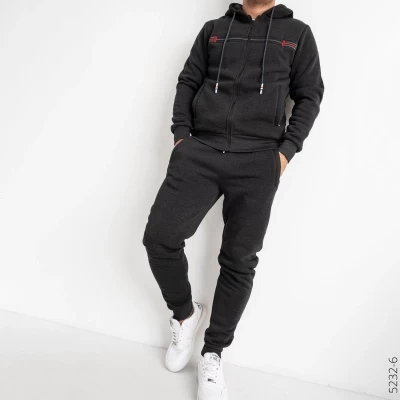 Спортивний костюм тёплый, трикотаж на флисе. Размеры 46-54 (чёрный, серый) Спортивний костюм тёплый, трикотаж на флисе. Размеры 46-54 (чёрный, серый)