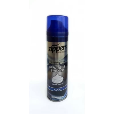 Пена для бритья ZIPPERS 200мл, 36521