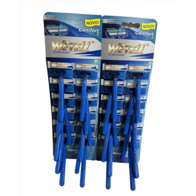 Станок для бритья WETELL одноразовый -2 лезвия, 03991