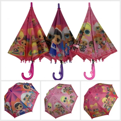 Детский зонт-трость, полуавтомат "lol/лол" 077