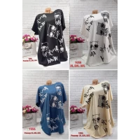 Футболка со стразами (супер батал) 17030. Ткань 95%котон-5%спандекс. Размер XL,2XL,3XL (62, 64,66)