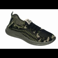 Мужские кроссовки К-218 зеленый камуф. 41-45