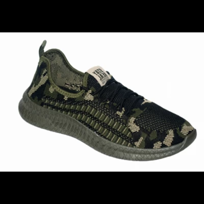 Мужские кроссовки К-218 зеленый камуф. 41-45