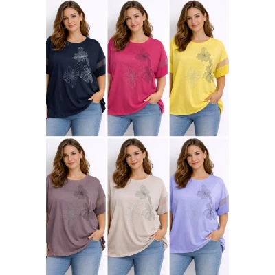 Футболка 26034. Розмір -58, 60, 62 ( 2х, 3х, 4х) Якість -коттон 95%, спандекс -5%